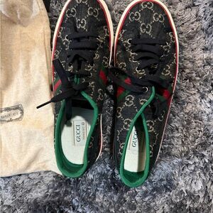 Gucci Black and Green Men's Sneakers